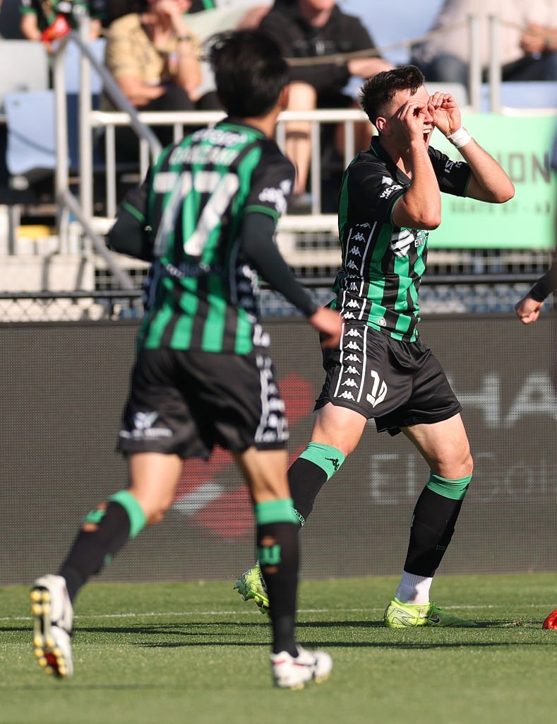 Noah Botic celebrating a goal