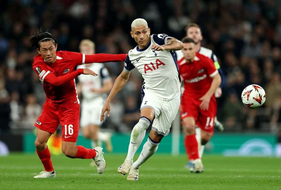 Richarlison scored the only goal for Spurs in their single match against AZ