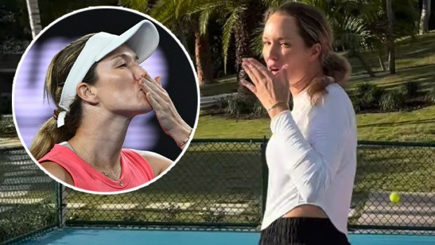 Danielle Collins trolled Aussie fans once again.