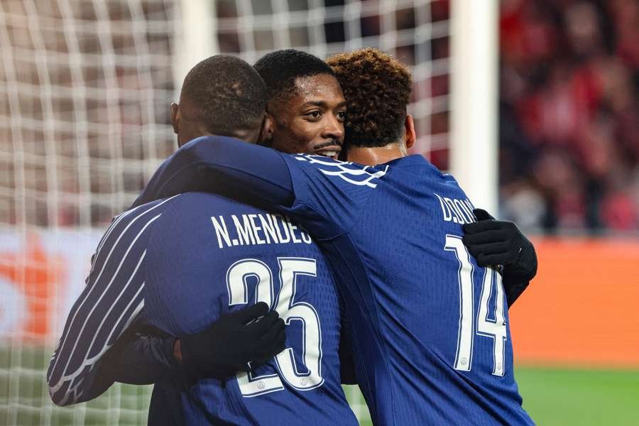 PSG celebrate goal