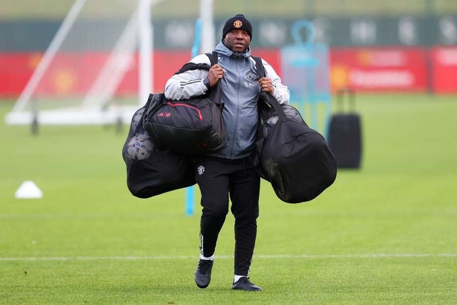 Benni McCarthy during his tenure at Manchester United