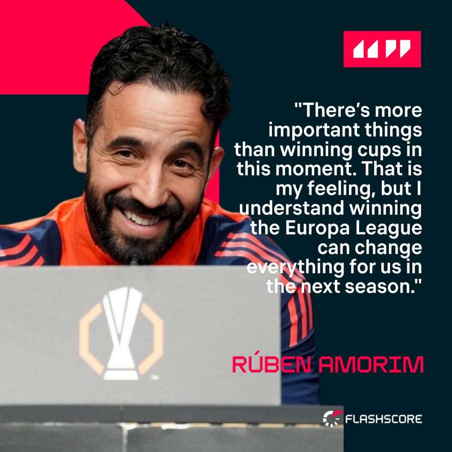 Ruben Amorim press conference quote prior to the match against Real Sociedad