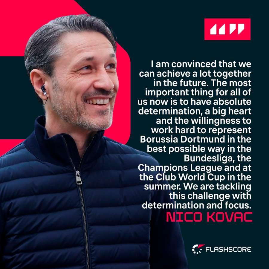 Nico Kovac after taking over as first team head coach at Borussia Dortmund