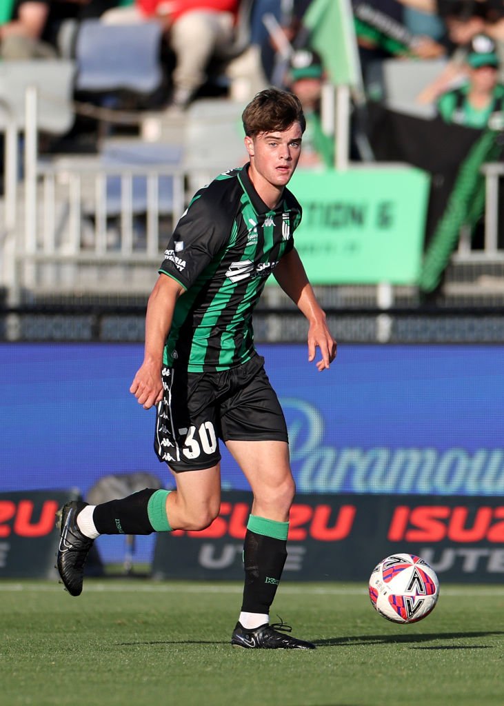 Dylan Leonard in action during the A-League Men match