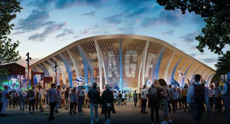 The new stadium is set to bring together fans in Aarhus The new stadium is set to bring together fans in Aarhus