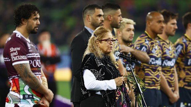 Aunty Joy Murphy has frequently performed for the Storm