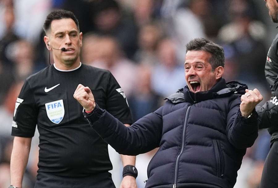 Fulham's head coach Marco Silva celebrates the opening goal vs Chelsea on 20 April, 2025 Fulham's head coach Marco Silva celebrates the opening goal vs Chelsea on 20 April, 2025