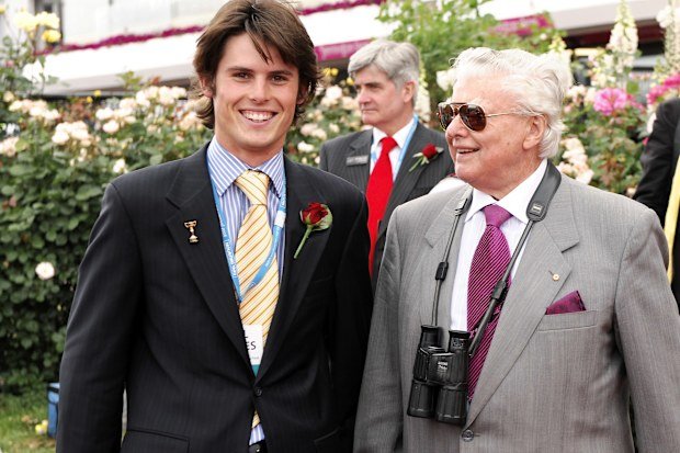 James Cummings with his renowned grandfather Bart in 2008.
