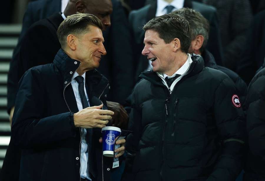 Crystal Palace owner Steve Parish and manager Oliver Glasner Crystal Palace owner Steve Parish and manager Oliver Glasner