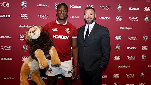 Maro Itoje poses for a photo after being announced as captain by Andy Farrell.