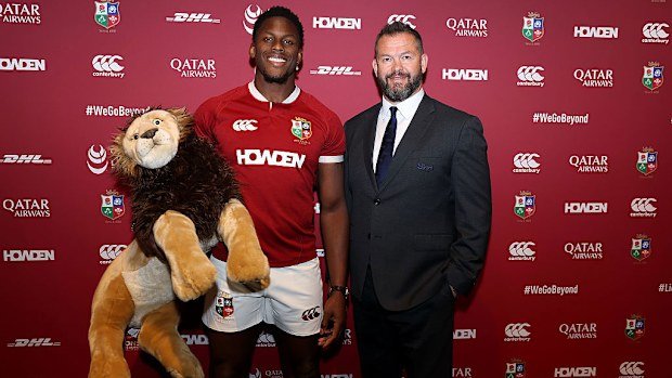 Maro Itoje poses for a photo after being announced as captain by Andy Farrell.