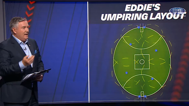 Eddie McGuire's proposal for a revamped umpiring structure.