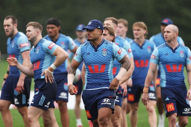Spencer Leniu training with NSW.