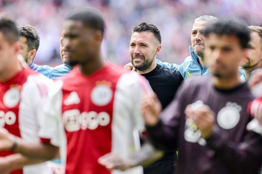 Ajax manager Francesco Farioli after the match against FC Twente on May 18, 2025