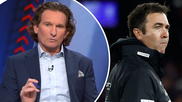 James Hird and current Essendon coach Brad Scott.