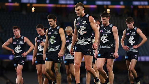 Carlton following the loss to GWS.