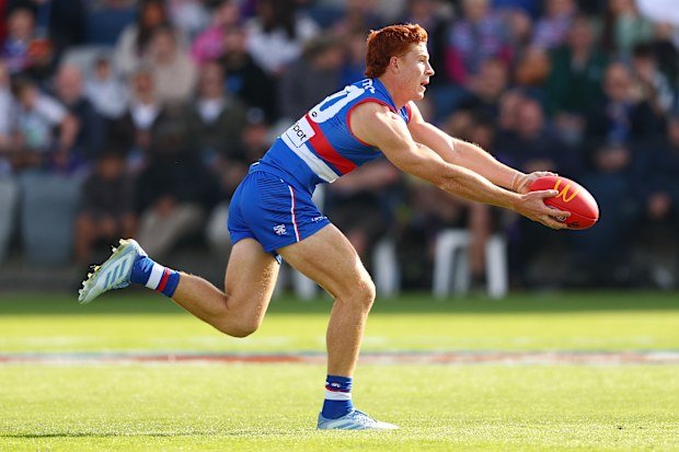 Ed Richards of the Western Bulldogs.