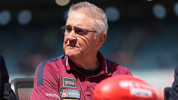 Chris Fagan, Senior Coach of the Lions is seen prior to the AFL Grand Final match between Sydney Swans and Brisbane Lions at Melbourne Cricket Ground, on September 28, 2024, in Melbourne, Australia. (Photo by Robert Cianflone/AFL Photos via Getty Images)