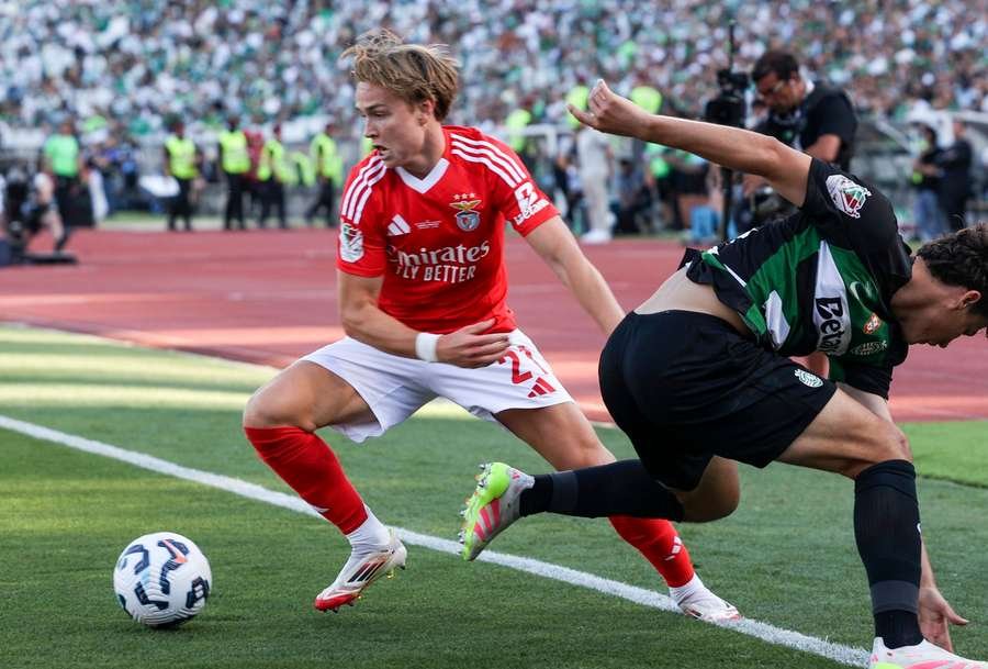 Andreas Schjelderup is one of the upcoming stars in the Norwegian squad Andreas Schjelderup is one of the upcoming stars in the Norwegian squad