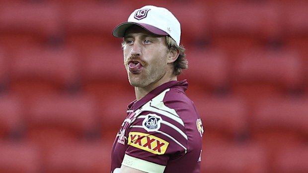 Cameron Munster during Maroons training.