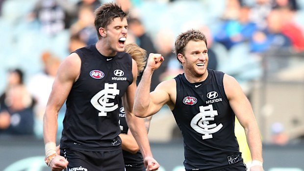 Lachie Henderson played 102 games for Carlton before requesting a trade to Geelong.