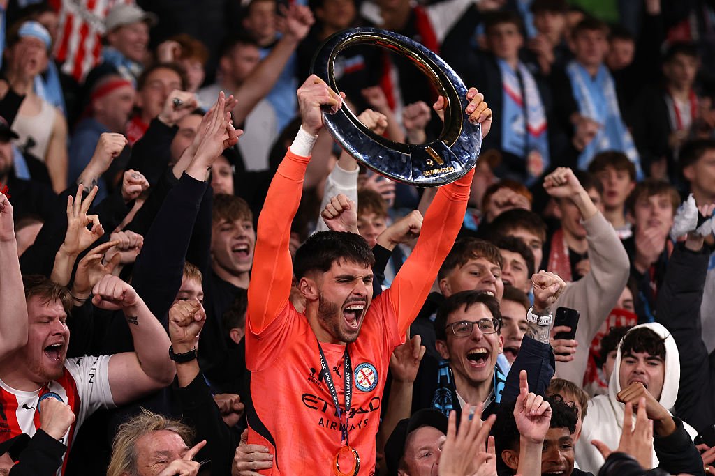 Patrick Beach celebrating.