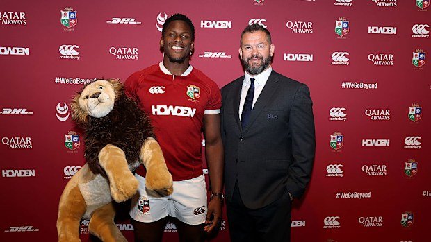 Maro Itoje poses for a photo after being announced as captain by Andy Farrell.
