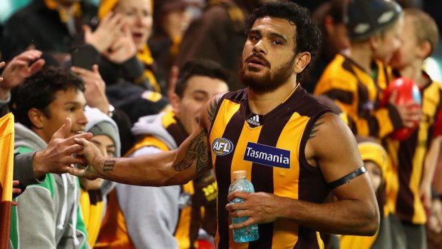 Cyril Rioli of the Hawks