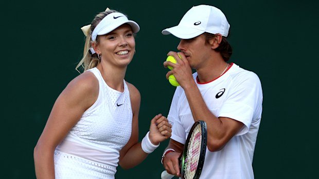 Katie Boulter and Alex de Minaur.