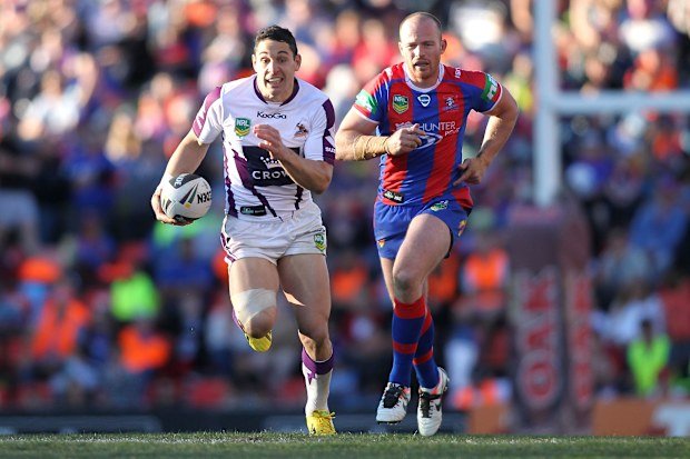 Billy Slater in action for Melbourne in 2013.
