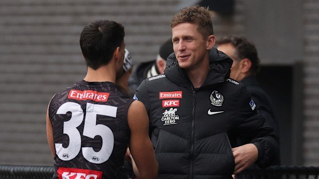 Scott Selwood and Nick Daicos.
