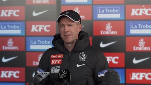 Collingwood coach Craig McRae.