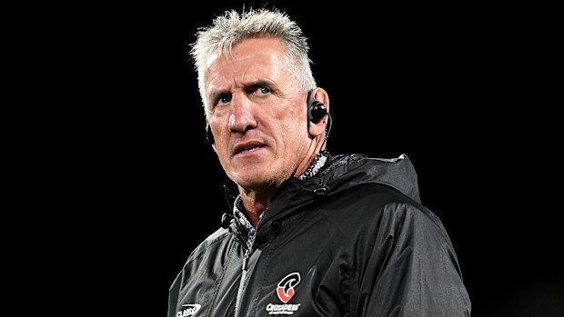 Coach Rob Penney of the Crusaders at Forsyth Barr Stadium.