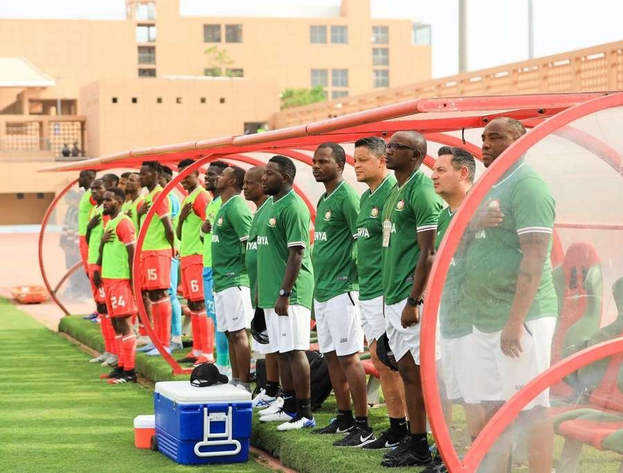 Kenya's bench will be listening to the anthem on home soil in August Kenya's bench will be listening to the anthem on home soil in August