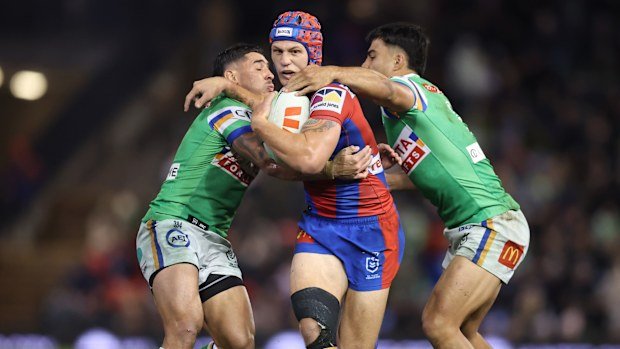 Kalyn Ponga's match ended prematurely due to a foot injury.