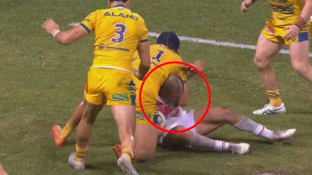 Eels enforcer Kelma Tuilagi has been offered a three-game suspension for a crusher tackle on Jack De Belin.