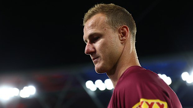 Daly Cherry-Evans of the Maroons looks on ahead of game one of the Men's State of Origin series between Queensland Maroons and New South Wales Blues at Suncorp Stadium on May 28, 2025 in Brisbane, Australia. (Photo by Chris Hyde/Getty Images