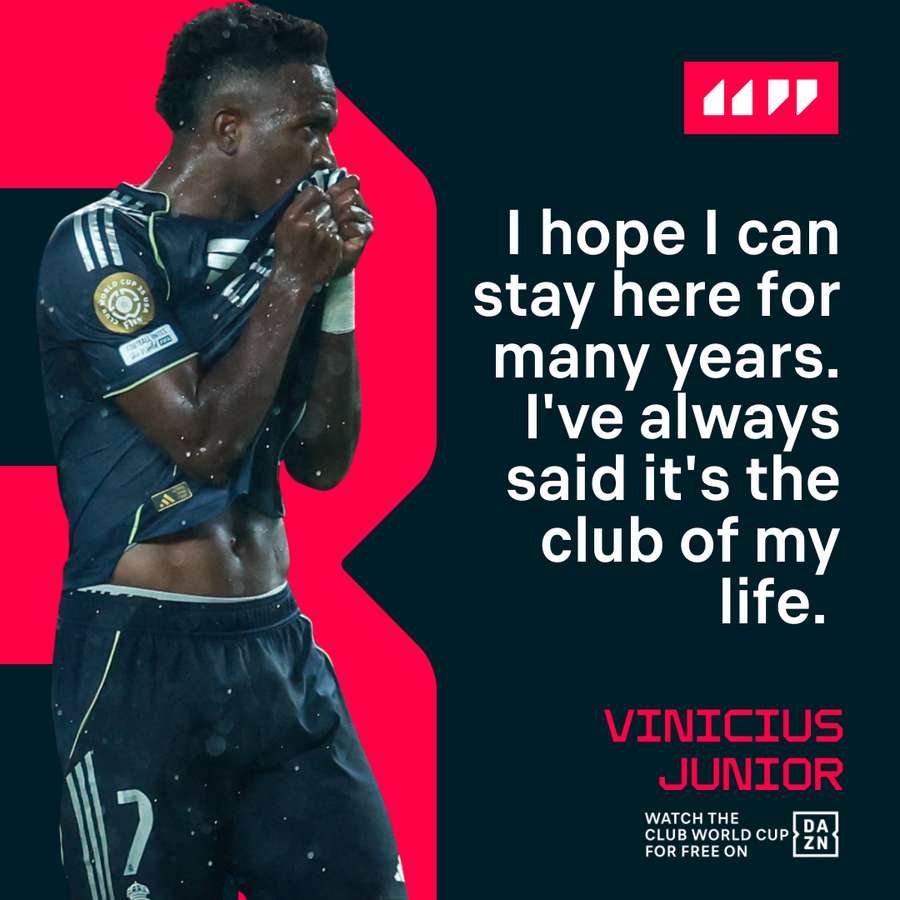 Vini Jr. on Real Madrid being his dream club Vini Jr. on Real Madrid being his dream club