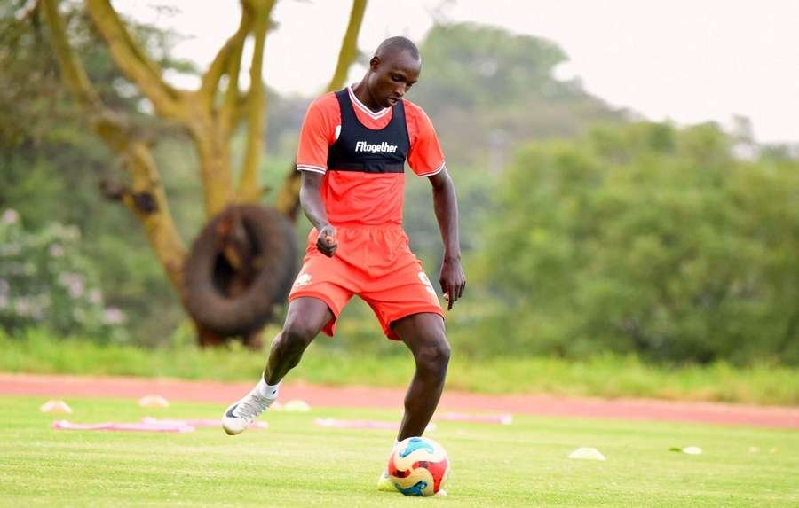 Shumah in previous Harambee Stars training Shumah in previous Harambee Stars training