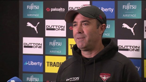 Essendon coach Brad Scott.
